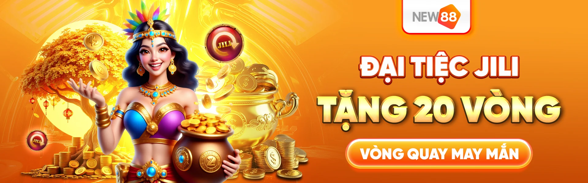 Banner đại tiệc Jili tại New88